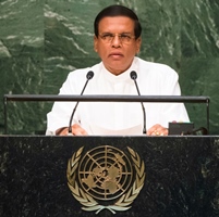 His Excellency Maithripala Sirisena, President of the Democratic Socialist Republic of Sri Lanka General Assembly Seventieth session 9th plenary meeting: High-level plenary meeting of the (6th meeting)