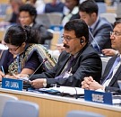 Secretary of the Ministry of Industry and Commerce Mr. S.S. Miyanawala, addresses the 15th Session of the Committee on Development and Intellectual Property (CDIP) held 20-24 April 2015.